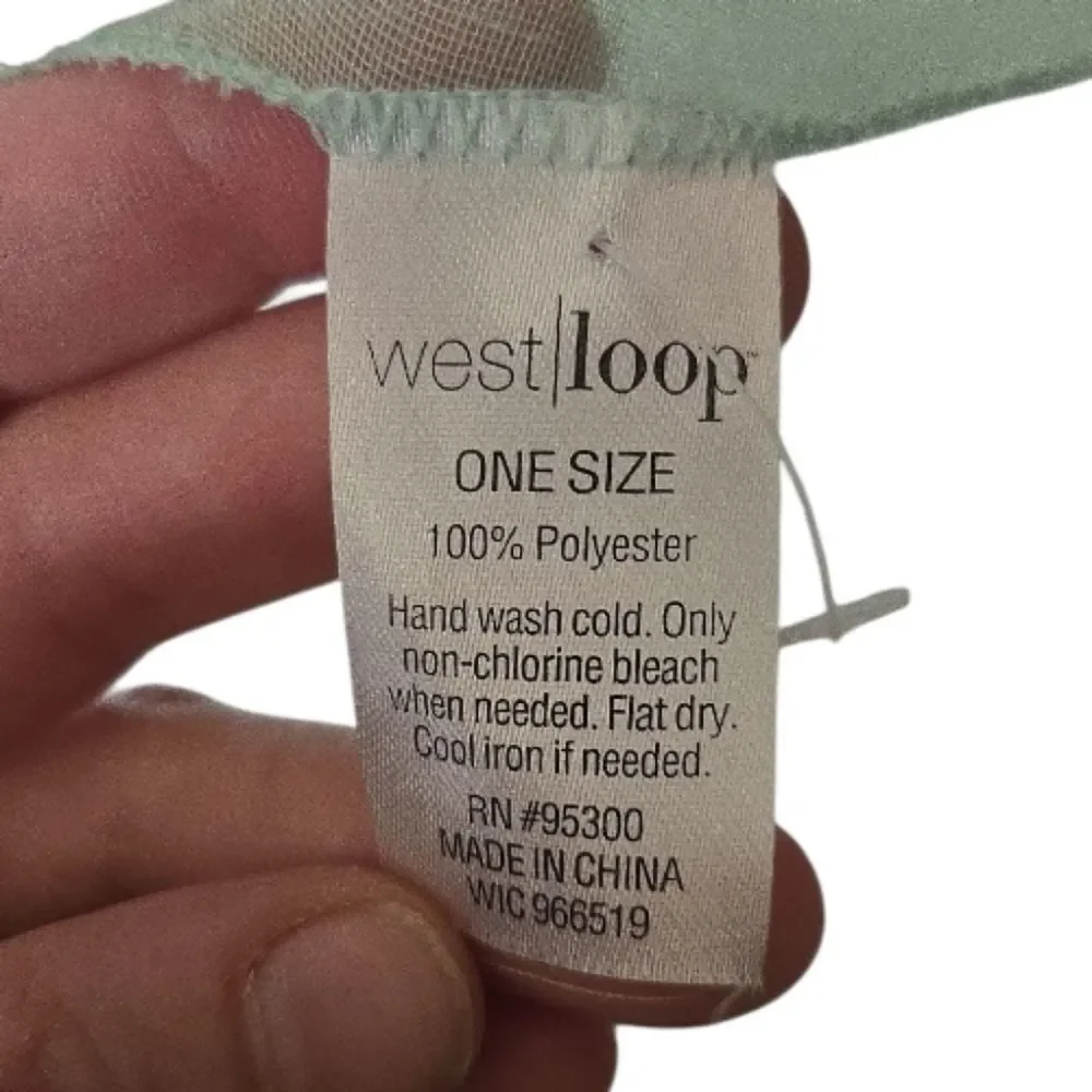West Loop Sheer Floral Scarf Vest - One Size